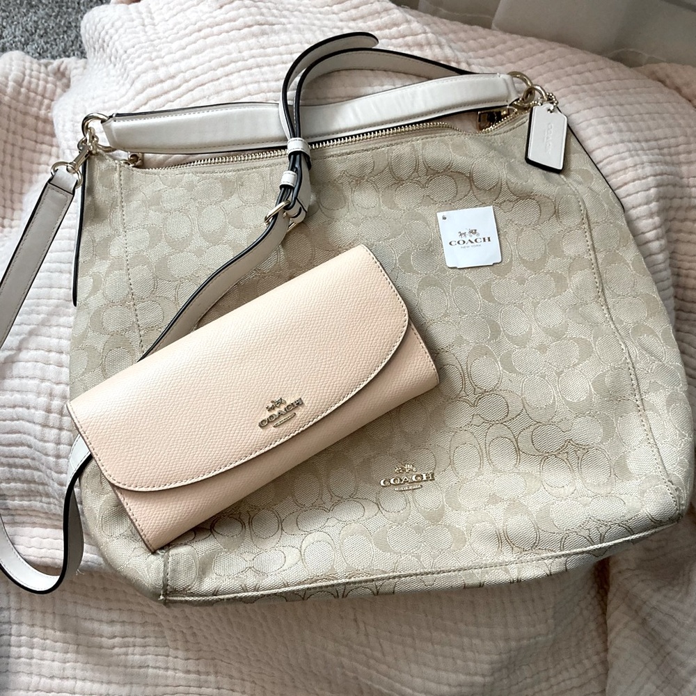 Coach Purse Handbag with Wallet Set